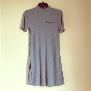 Grey T-shirt Dress